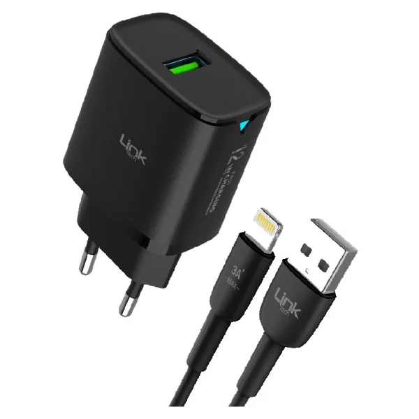 LinkTech C302 12 W Lightning Kablolu Hızlı Şarj Aleti - Görsel 4