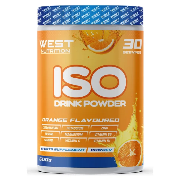 West Nutrition Iso Drink Powder Izotonik Toz Sporcu Içeceği 600 gr 30 Servis Portakal Aromalı - Görsel 3