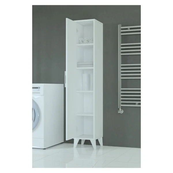 Mobilique Aden 5 Raflı Tek Kapaklı Çok Amaçlı Dolap - Görsel 2
