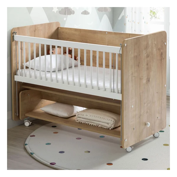 Babywhen BW1091 Pratik Sallanır Tekerlekli Anne Yanı Beşik 60x120 cm - Görsel 8