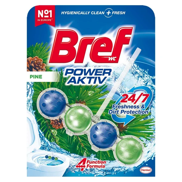 Bref WC Power Active Çam Kir&Kireç Önleyici & Koku Giderici Katı Klozet Temizeme Topu - Görsel 2