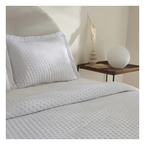 Karaca Home Breeze Soft Offwhite Çift Kişilik Yatak Örtüsü Takımı - Görsel 4