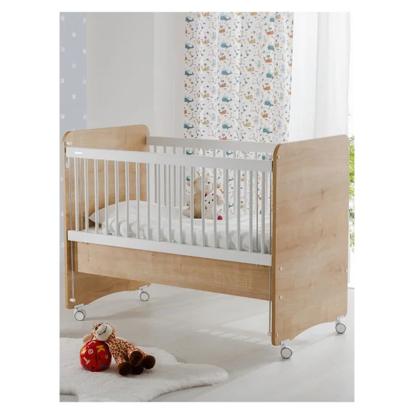Babywhen BW1066 Pratik Sallanır Tekerlekli Anne Yanı Beşik 60x120 cm - Görsel 8