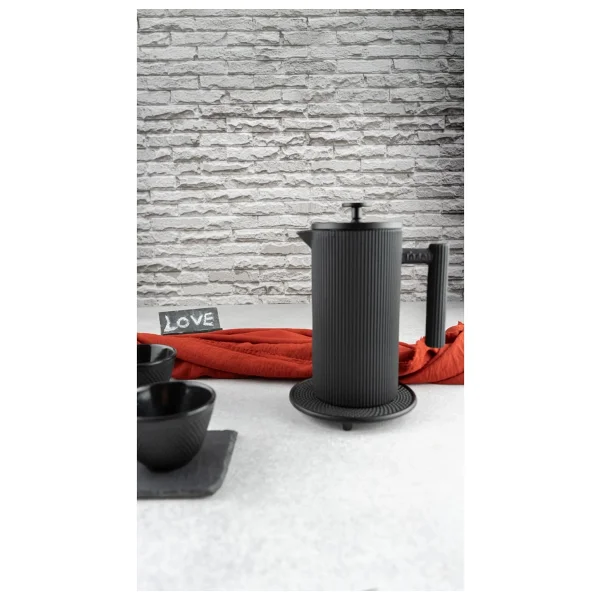 Taşev Linden Siyah 350 ml Döküm French Press - Görsel 2