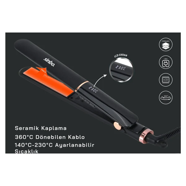 Sinbo SHD-1710 Saç Düzleştirici - Görsel 2