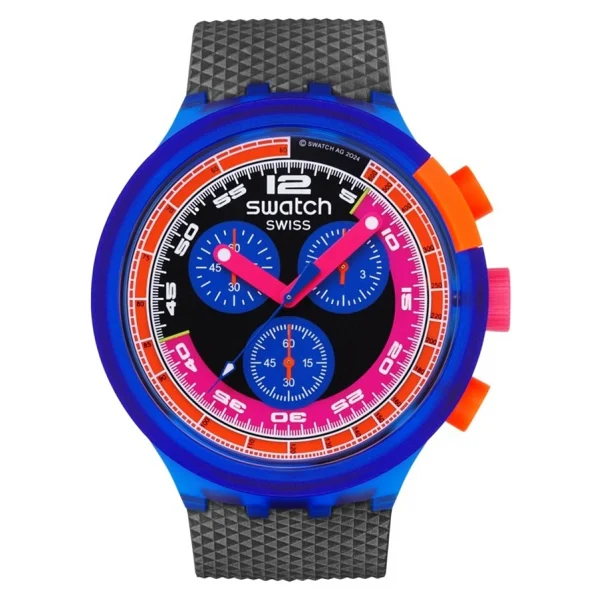 Swatch Neon Party to The Max SB06N102 Erkek Kol Saati - Görsel 4