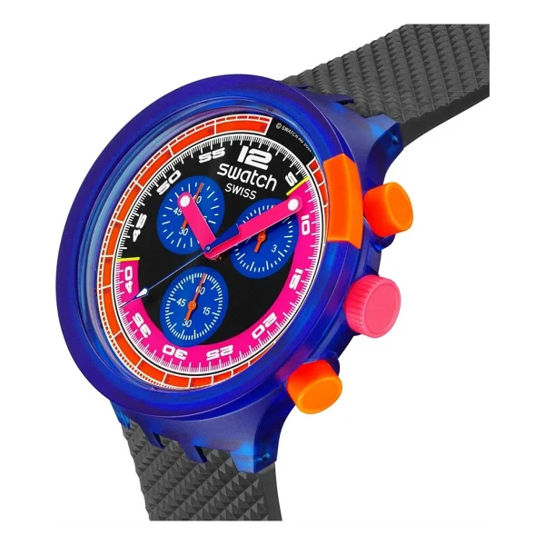 Swatch Neon Party to The Max SB06N102 Erkek Kol Saati - Görsel 5