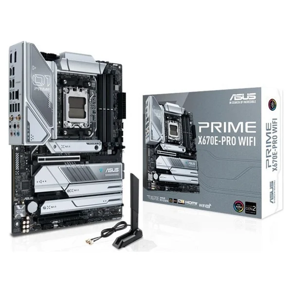 Asus Prime X670E-Pro Wi-Fi AMD AM5 DDR5 ATX Anakart - Görsel 4