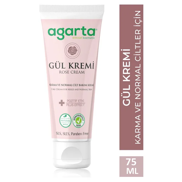 Agarta Doğal Gül Kremi 75 ml Nemlendirici - Görsel 7