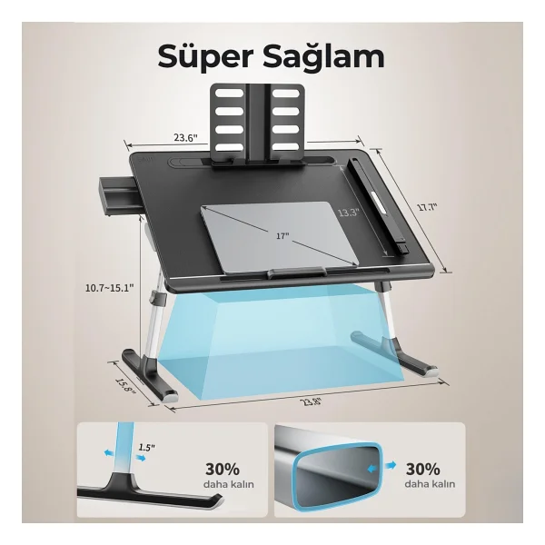 Bix Saiji K8 Ultimate Laptop Sehpası - Görsel 5