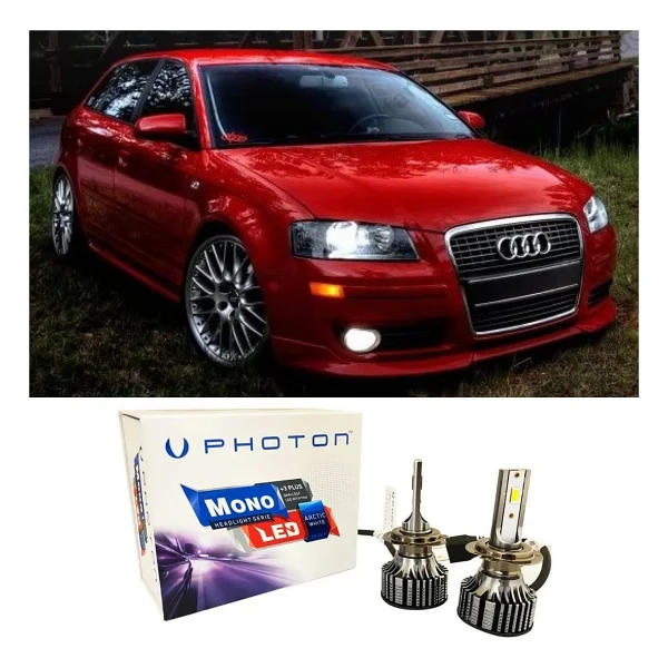 Photon Audi A3 LED Xenon Uzun Far Ampulü H7 Mono Yeni Seri Beyaz 2001-2003 - Görsel 3