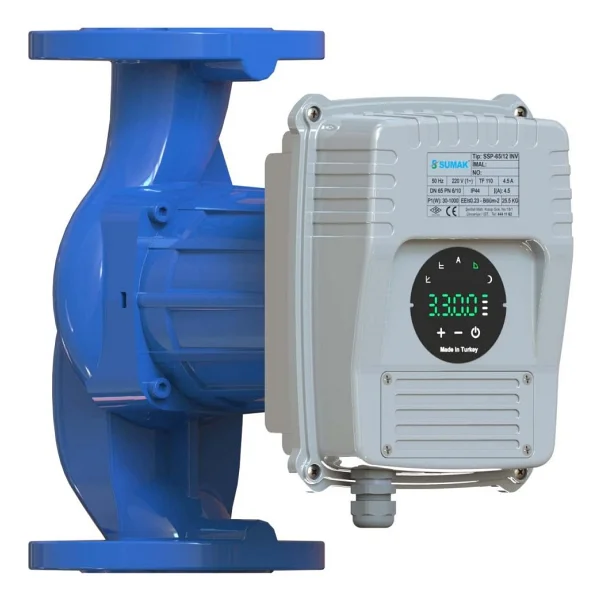 Sumak Ssp50/10 Inv Frekans Konvertörlü Sirkülasyon Pompası 11 Mss 26 M3/h - Görsel 2