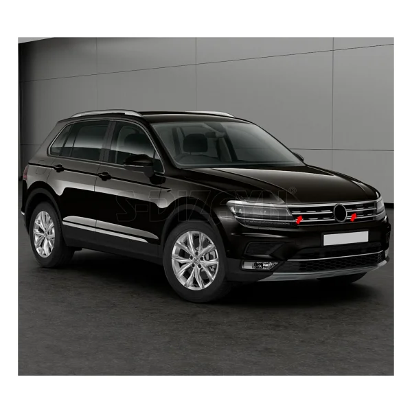 S-Dizayn Vw Tiguan Krom Ön Tampon Çıtası 2016-2020 - Görsel 2