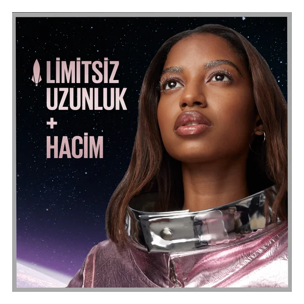 Maybelline New York Lash Sensational Sky High Space Diamond Hacim Maskarası 10 ml - Elmas Işıltılı, Hassas Gözler İçin - Renkli - Görsel 4