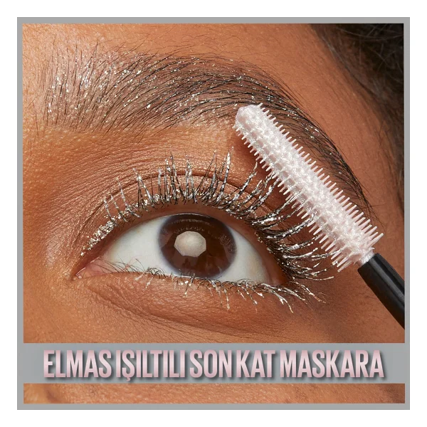 Maybelline New York Lash Sensational Sky High Space Diamond Hacim Maskarası 10 ml - Elmas Işıltılı, Hassas Gözler İçin - Renkli - Görsel 5