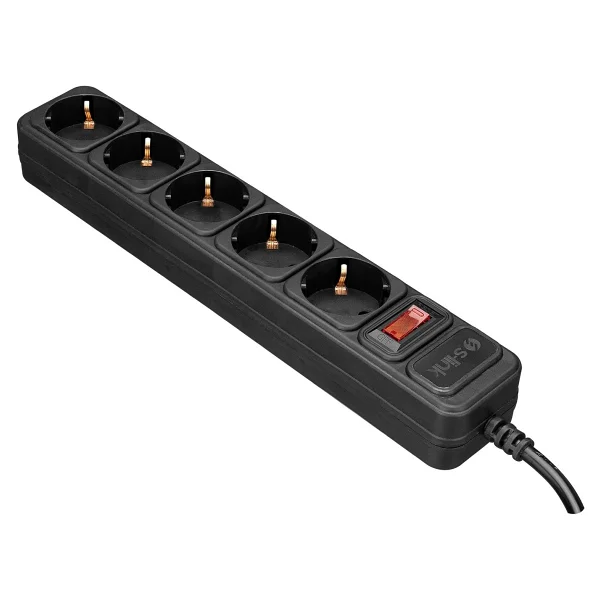 S-link SPG3-J-5 306 Joule Anahtarlı 1.5 m 5'li Akım Korumalı Priz - Görsel 2