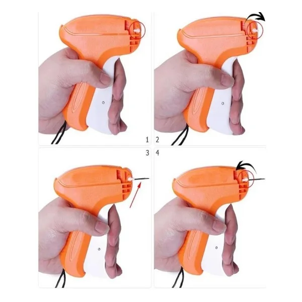 Kılçık Makinesi 1 Adet Kılçık Tabancası Türban Tasarım Gelinlik Metal İğneli Kılçık Makinesi Markalama Etiketleme - Görsel 5