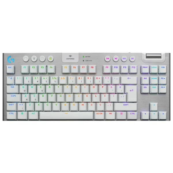 Logitech G915 X Lightspeed TKL 920-012737 Beyaz RGB Tactile Switch Kablolu/Kablosuz Mekanik Oyuncu Klavyesi - Görsel 6