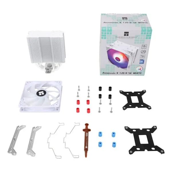 Thermalright Assassin X 120 Refined SE ARGB Beyaz İşlemci Soğutucu - Görsel 5