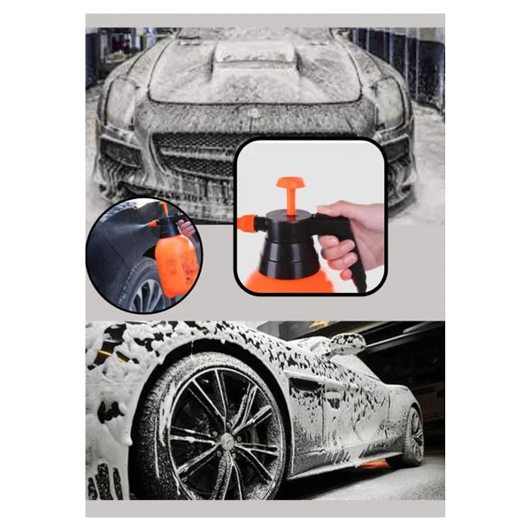 MasterCar Metal Uçlu 2 Lt Basınçlı Oto Araç Yıkama Pompası El Değmeden Köpük Püskürtme Pompası - Görsel 6