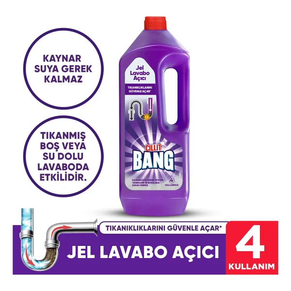 Cillit Bang Hijyenik Jel Lavabo Açıcı 1 lt - Görsel 2