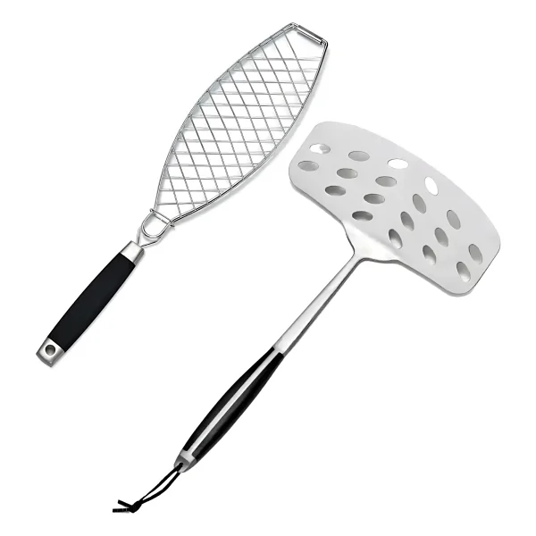 Elite Balıkçı Seti - Balık Izgara Teli Ve Çevirme Spatulası - Görsel 4