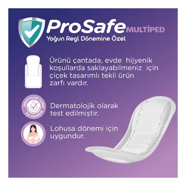 Prosafe Multiped Gece 8 Damla 10'lu 4 Adet Mesane Pedi - Görsel 3
