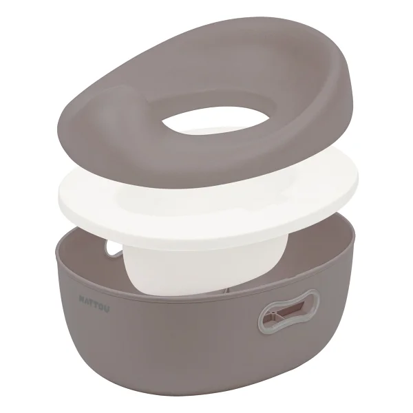 Nattou Potty Care 3'ü 1 Arada Kahverengi Lazımlık - Görsel 4