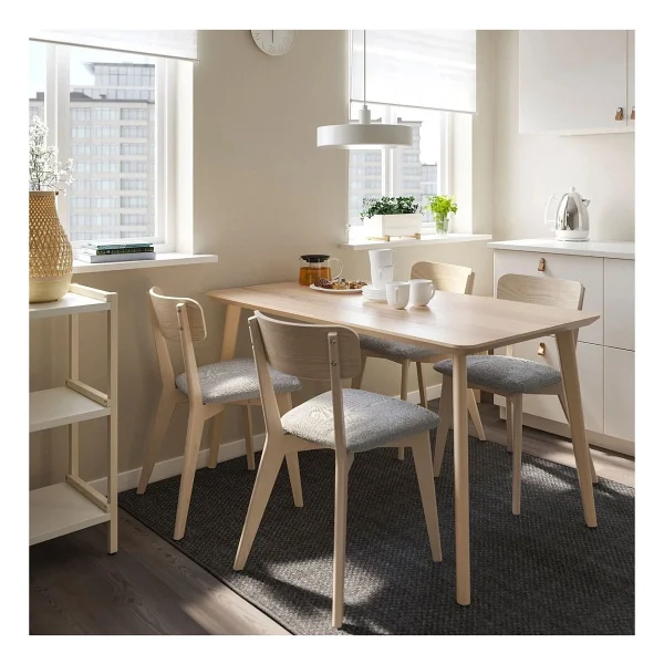 IKEA Dişbudak Kaplama 140 x 78 cm Mutfak Masası Tasarım Ödüllü Masif - Naturel - 140X78 CM - Görsel 5
