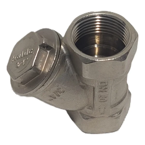 Kalde 3/4" Sarı / Krom Pislik Tutucu Su Filtresi DN20 - Threaded Strainer - DN20 - 3/4" - 1 Adet - Görsel 4