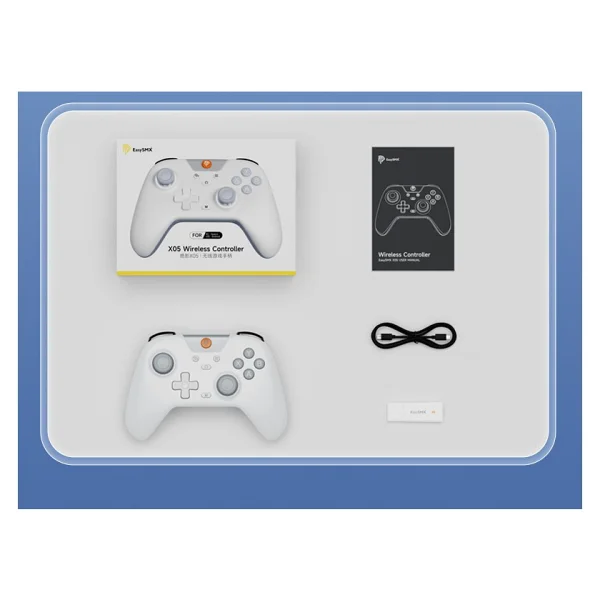 EasySMX X5 - Kablosuz Gamepad - Hall Effect Stick - Drift & Dead Zone Yok, PC/Switch/ - Beyaz - Görsel 4