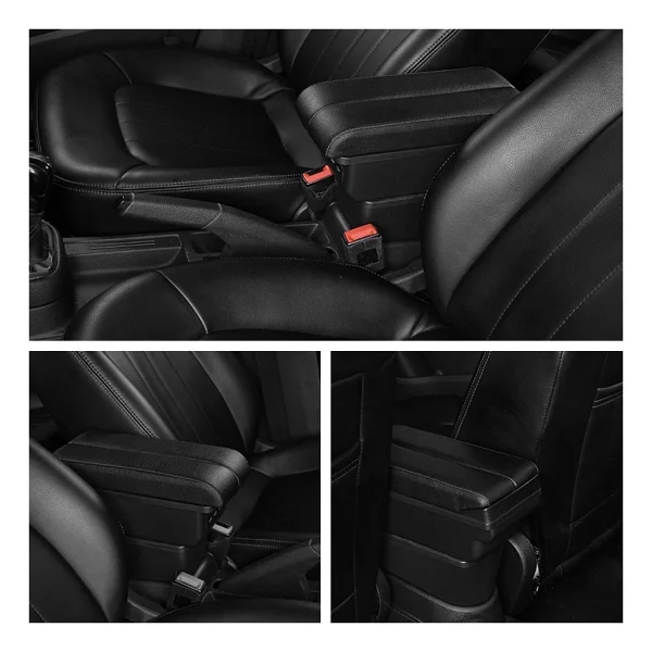 Techmaster Kol Dayama Kolçak 2009-2014 Ford Fiesta İçin Delmesiz Vidasız Kolçak Siyah Renk - Görsel 5