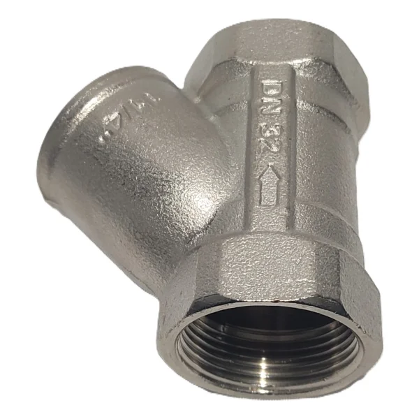 Kalde 11/4" Sarı / Krom Pislik Tutucu Su Filtresi DN32 - Threaded Strainer - DN32 (11/4") - Görsel 4