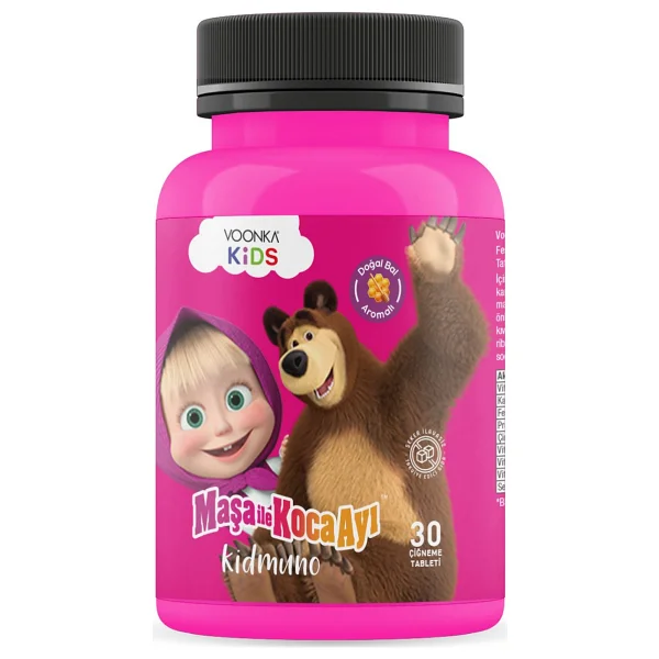 Voonka Kids Maşa Ile Koca Ayı Kidmuno 30 Çiğneme Tableti - Görsel 3