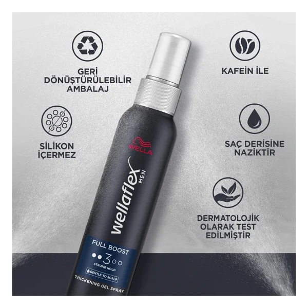Wella Wellaflex Full Boost Jel 150 ml Erkek Saç Spreyi - Görsel 2