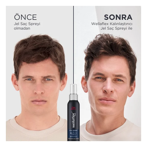 Wella Wellaflex Full Boost Jel 150 ml Erkek Saç Spreyi - Görsel 7
