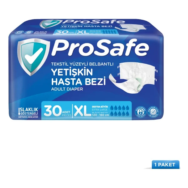 Prosafe Belbantlı Ekstra Büyük Boy XL 30'lu Hasta Bezi - Görsel 5