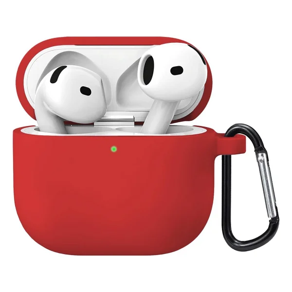 Microsonic Airpods 4.Nesil / ANC Liquid Silicone Lansman Kırmızı - Görsel 6