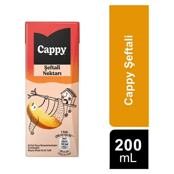 Cappy Şeftali Nektarı 27x200 ml - Görsel 3
