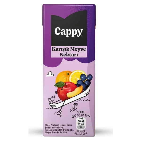 Cappy Karışık Meyve Nektarı 27x200 ml - Görsel 2