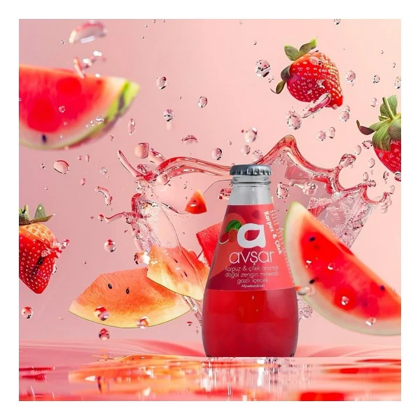 Avşar Karpuzlu ve Çilekli Maden Suyu 6x200 ml - Görsel 3