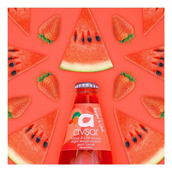 Avşar Karpuzlu ve Çilekli Maden Suyu 6x200 ml - Görsel 5