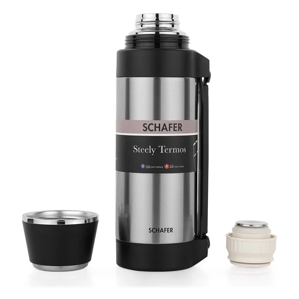 Schafer Steely Inox 1.5 lt Çelik Termos - Görsel 2