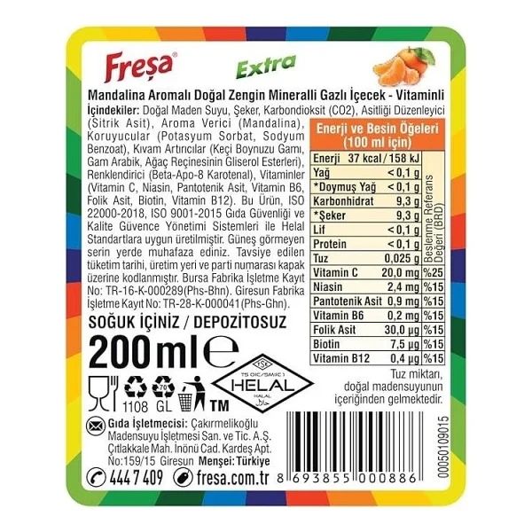 Freşa Extra Maden Suyu 6x200 ml - Görsel 4