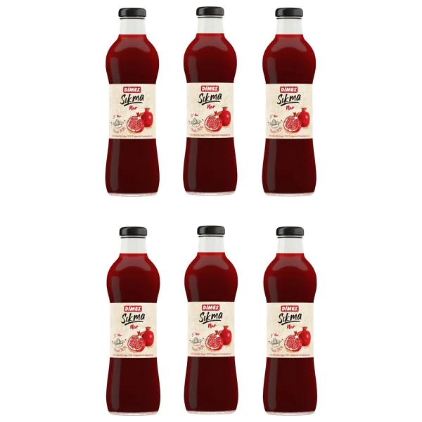 Dimes Sıkma Nar Meyve Suyu 700 ml 6'lı - Görsel 3