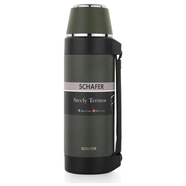 Schafer Steely 1.5 lt Çelik Termos - Görsel 4