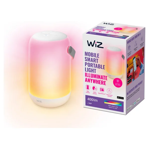 WiZ Mobil Taşınabilir Renkli Akıllı Masa Lambası - Görsel 8