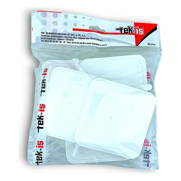 Tek-İş Kare Buat Kapağı 9 x 9 cm 5 ADET - Görsel 3