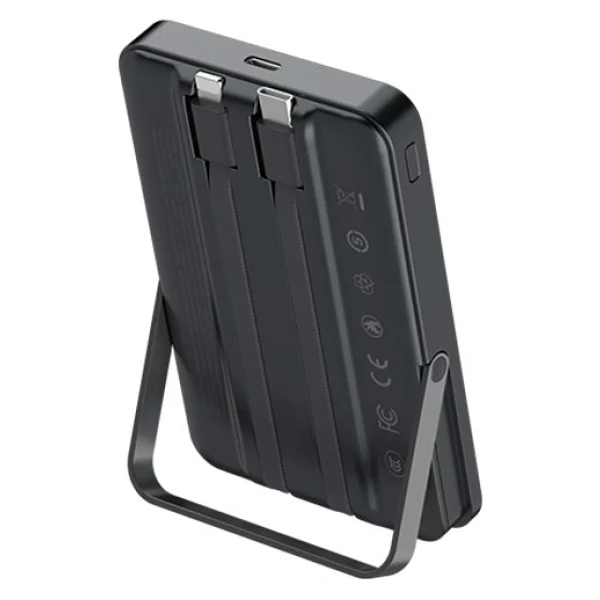 Recci RPB-W27 Siyah 10000 mAh Hızlı Şarj MagSafe Powerbank - Görsel 2