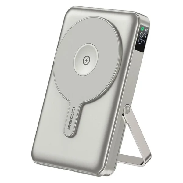 Recci RPB-W27 Siyah 10000 mAh Hızlı Şarj MagSafe Powerbank - Görsel 7